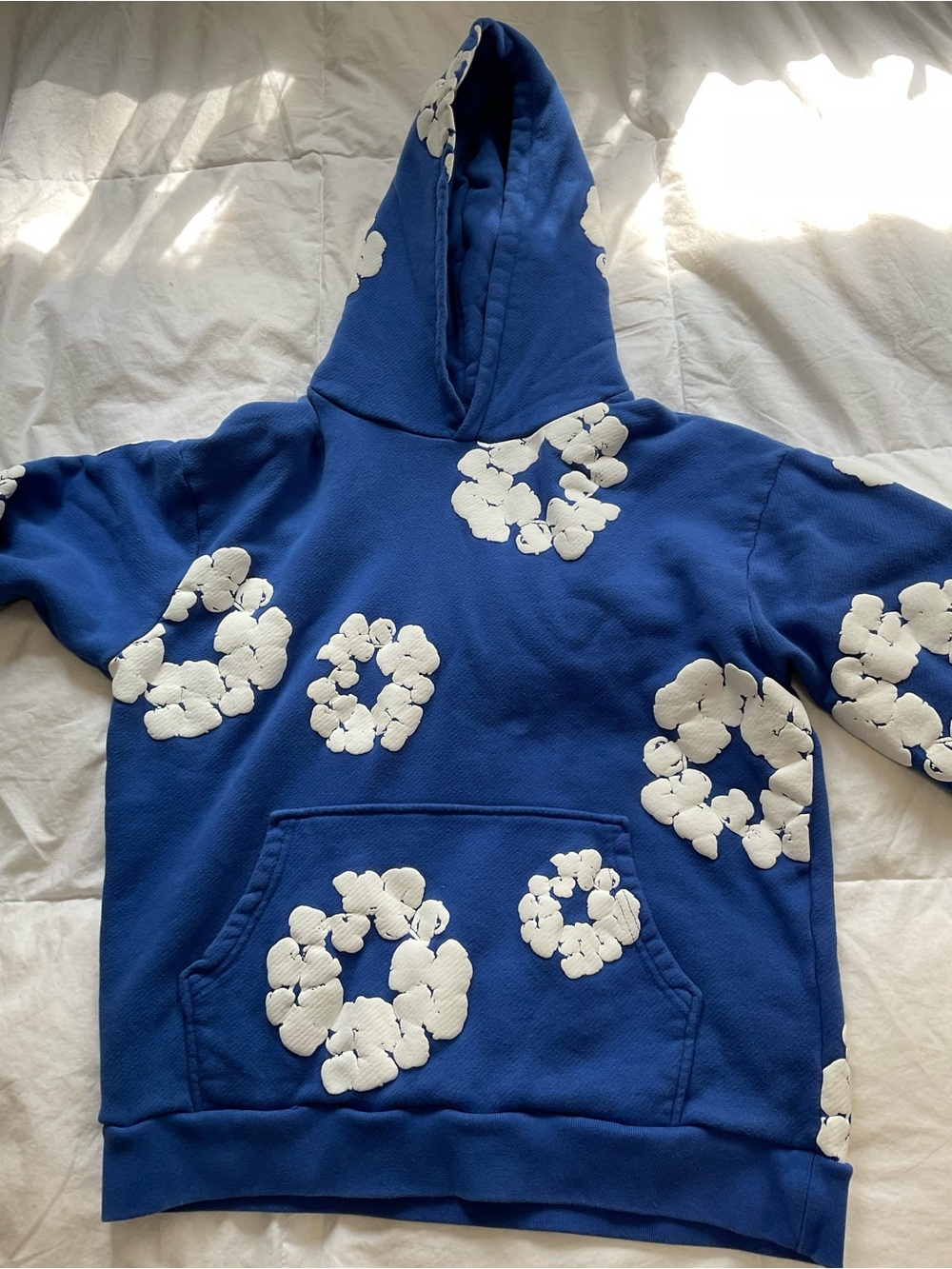 Denim Tears Cotton Wreath Hoodie in Royal Blue